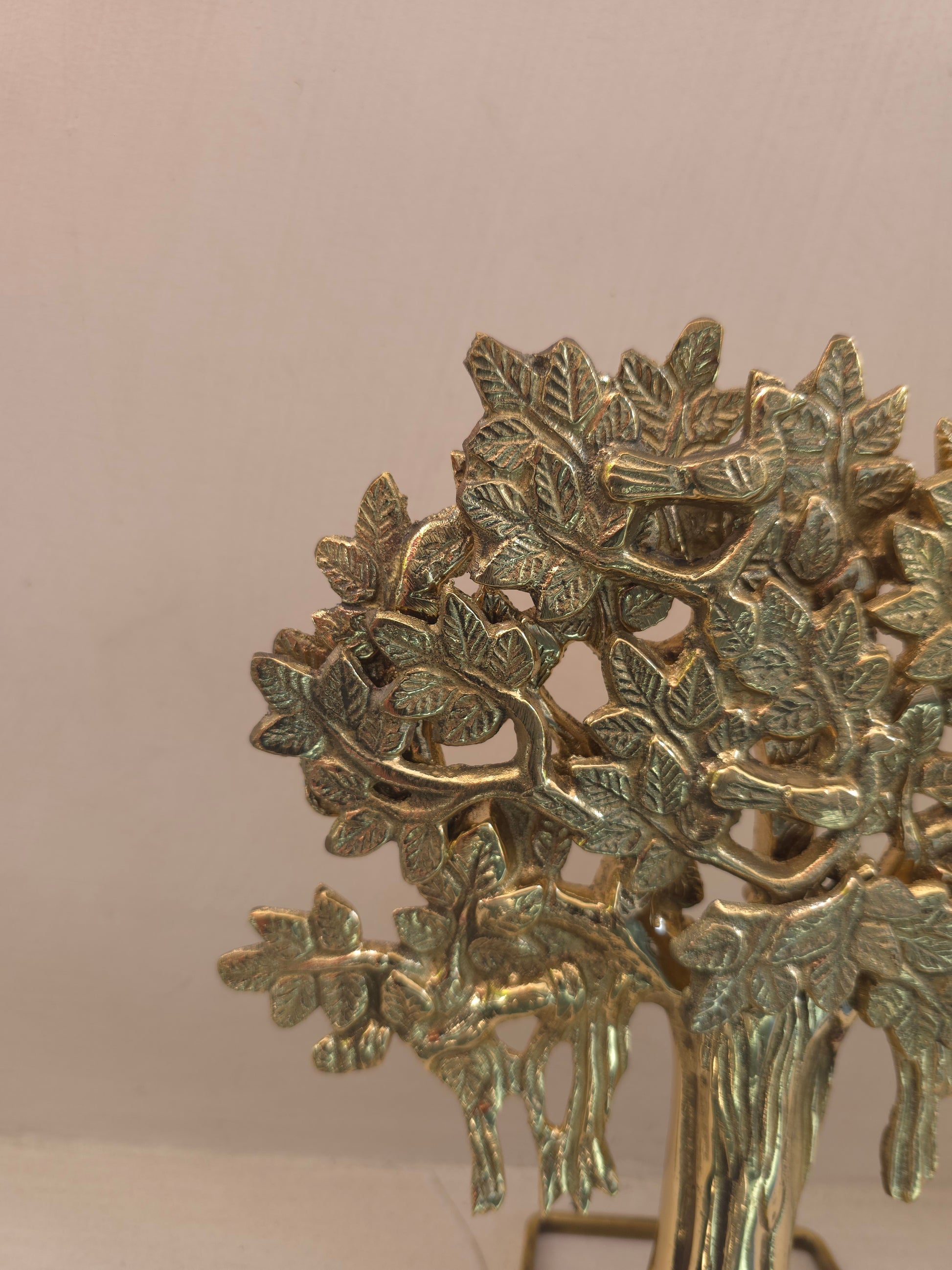 Kalpvriksh – 8 Inch Metallic Gold Brass Tree Sculpture