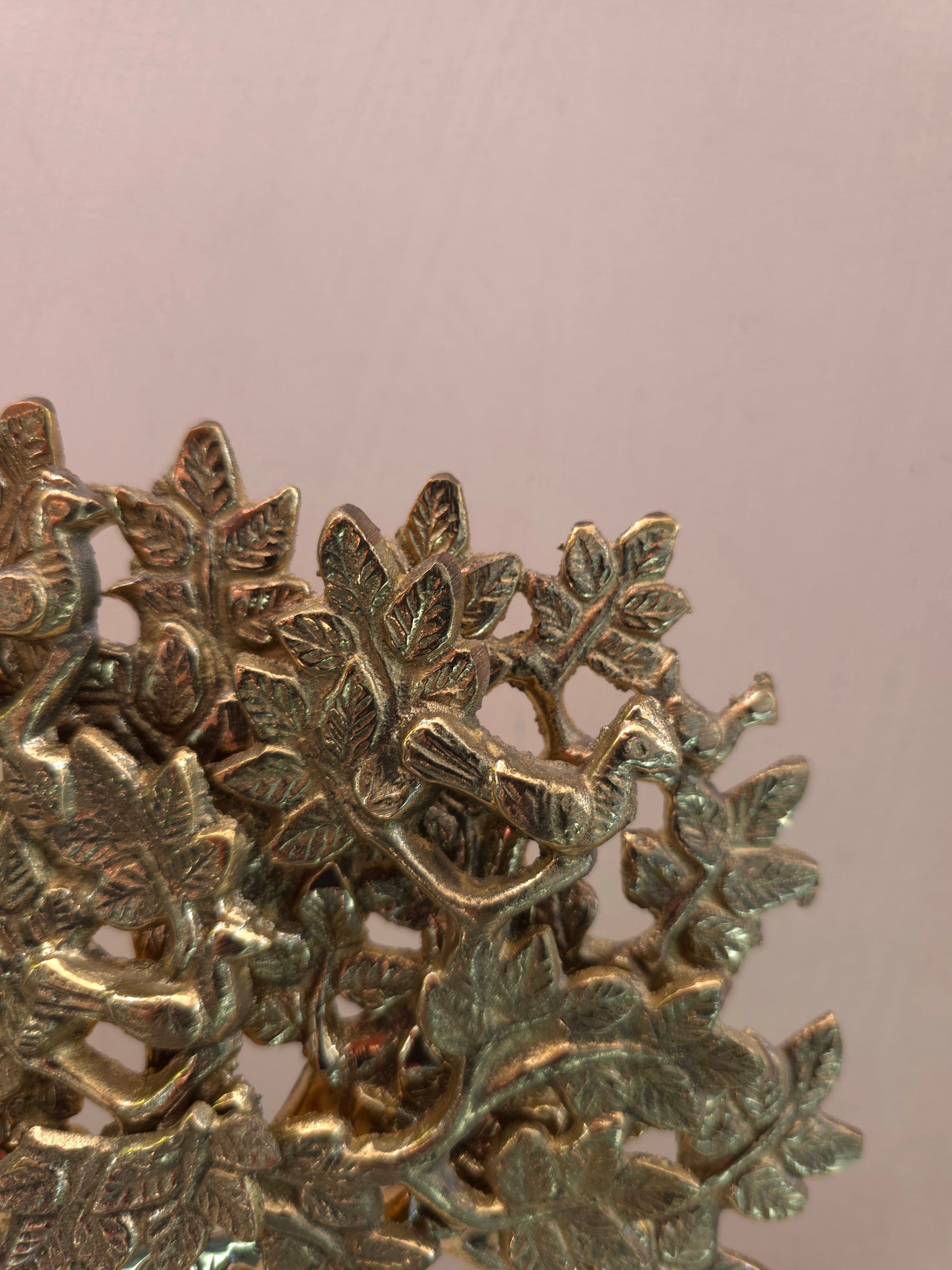 Kalpvriksh – 8 Inch Metallic Gold Brass Tree Sculpture
