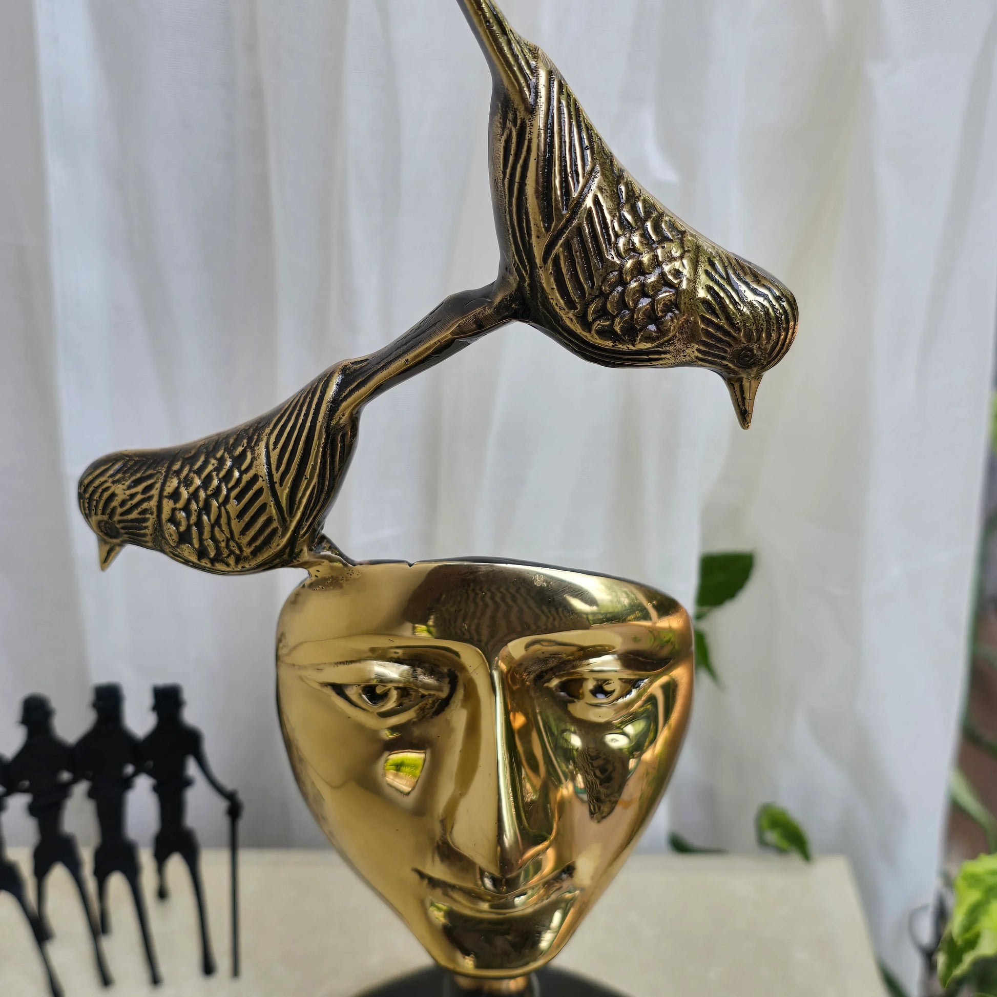 Shilp Ratna Brass Bird Perch Decor