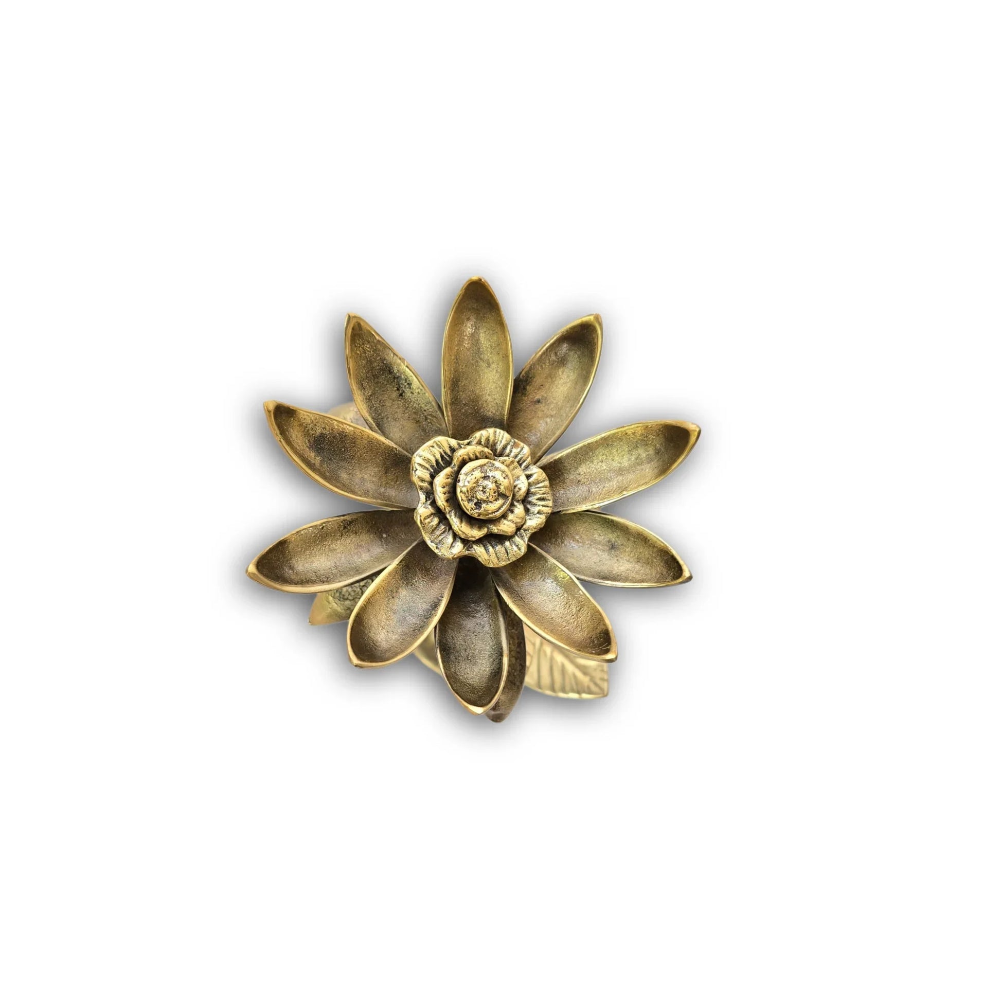 Ekanta Kamal – Handcrafted Brass Lotus Decor