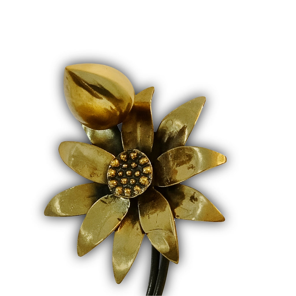 Utpala Shilpa – Brass Lotus Sculpture