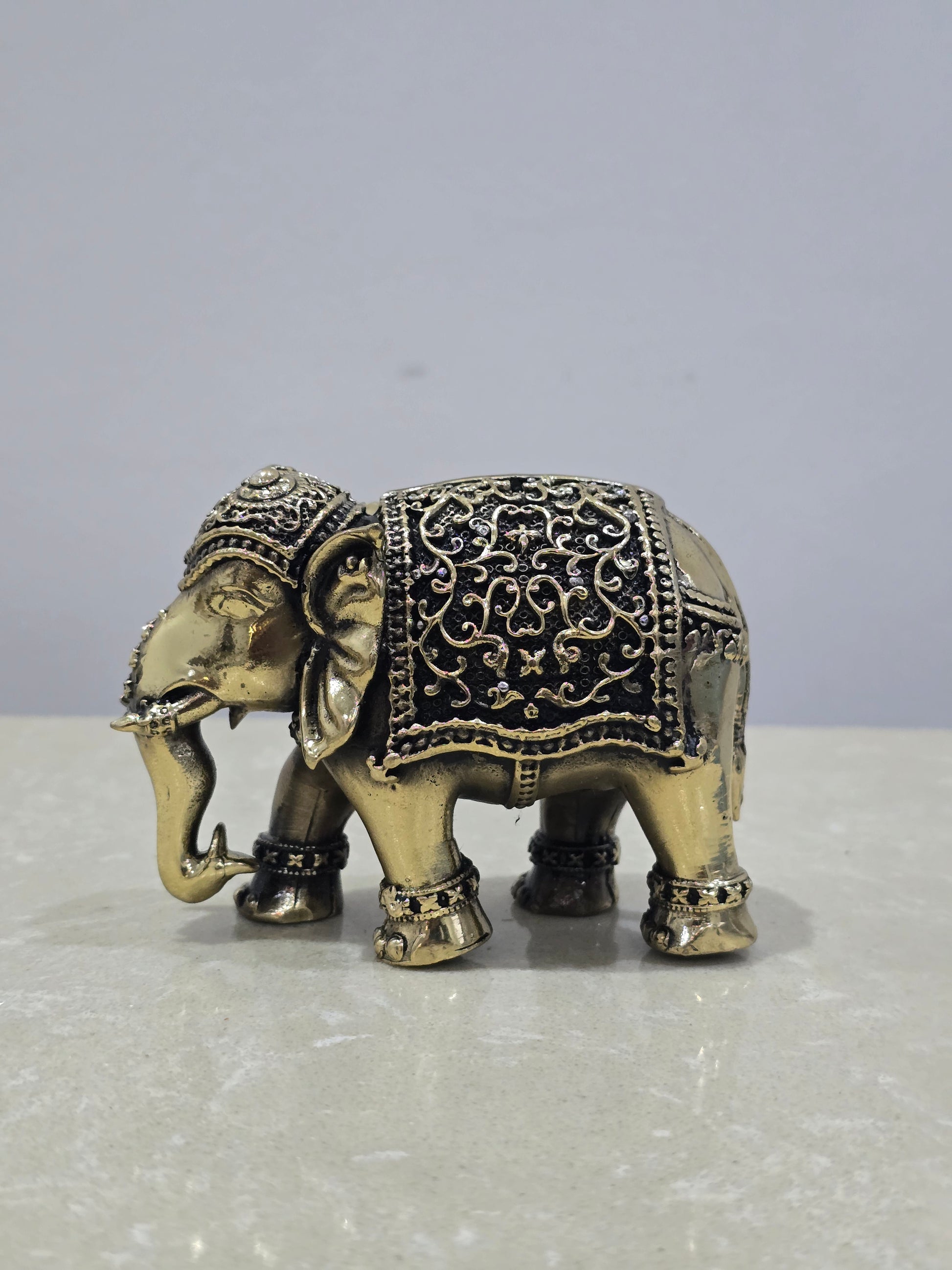Maharaja Elephant with Upraised Trunk Vastu Hathi Good Luck Success Prosperity Gift