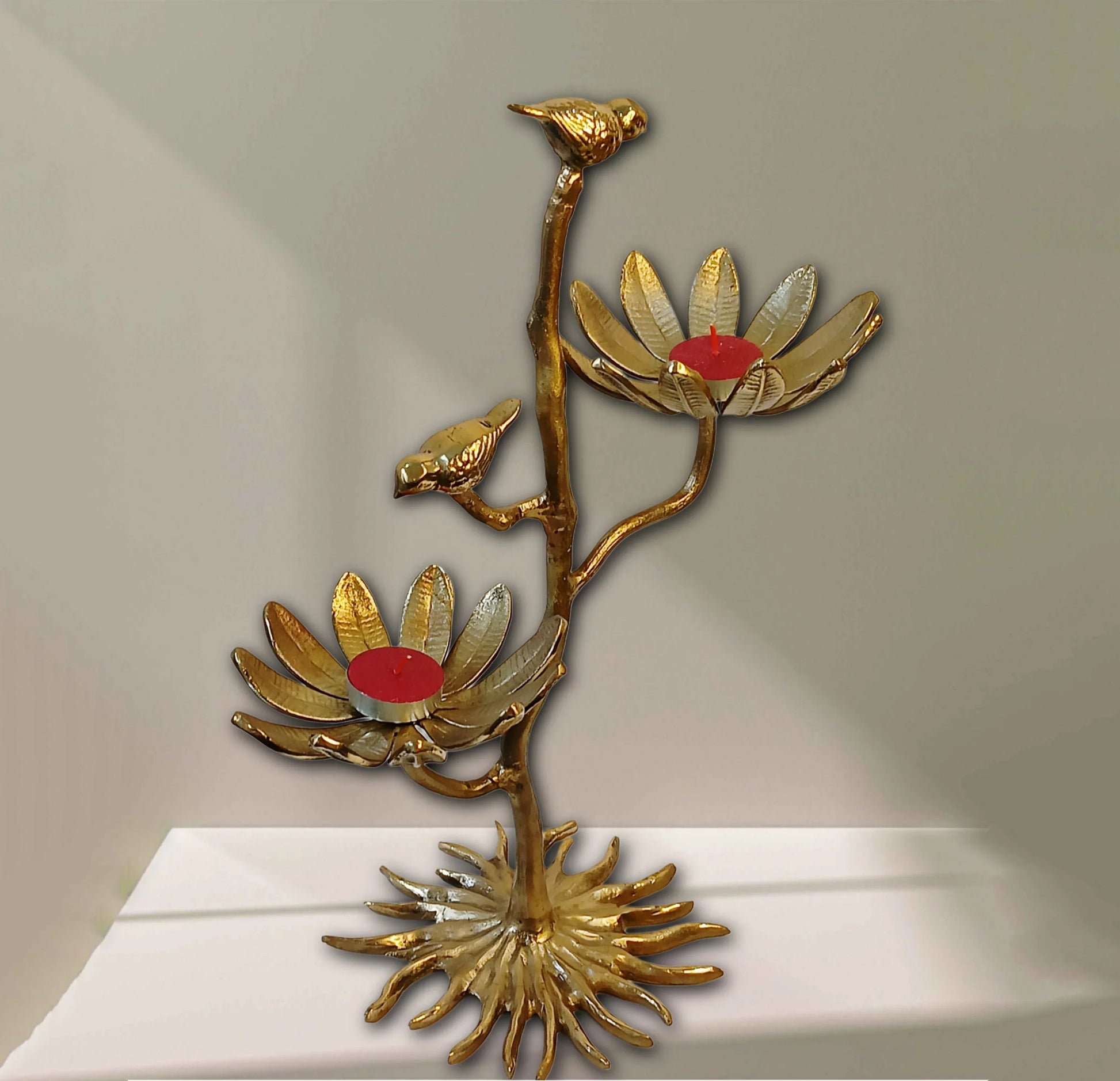 Bulbul Vriksha – Handcrafted Brass Bird Sculpture
