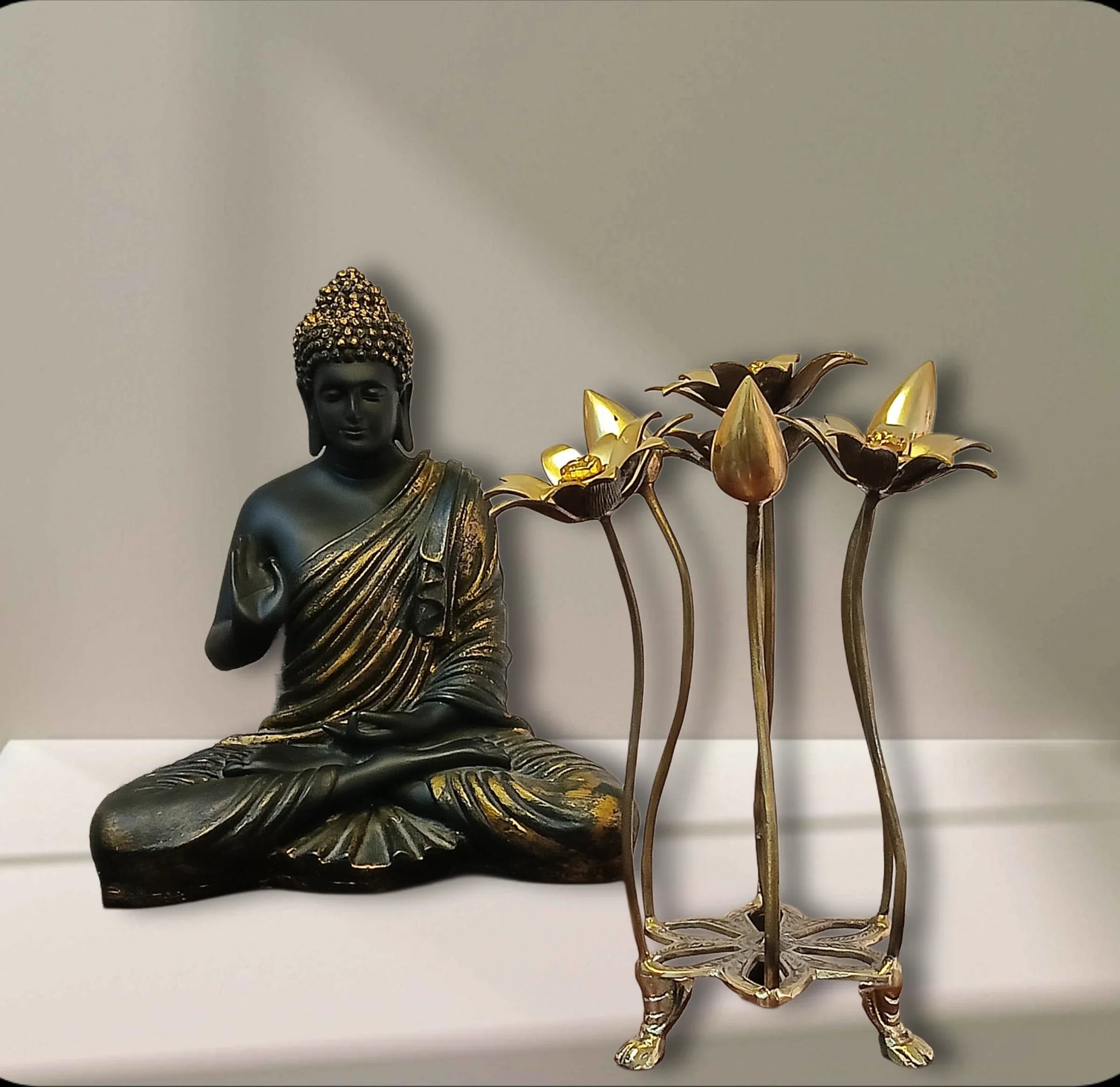 Pushp Ratan Brass Floral Bouquet