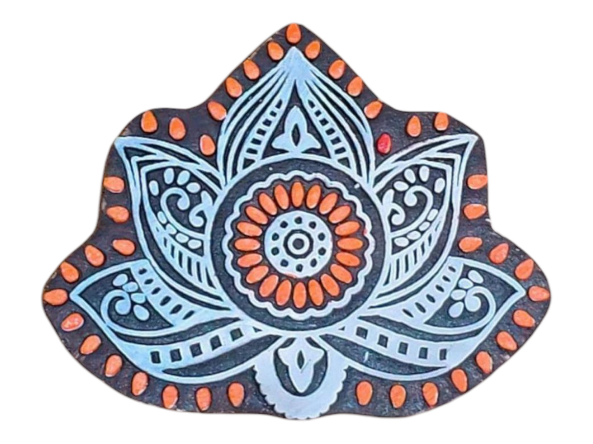 Hand-Carved Wooden Lotus Wall Decor – Kamalākriti