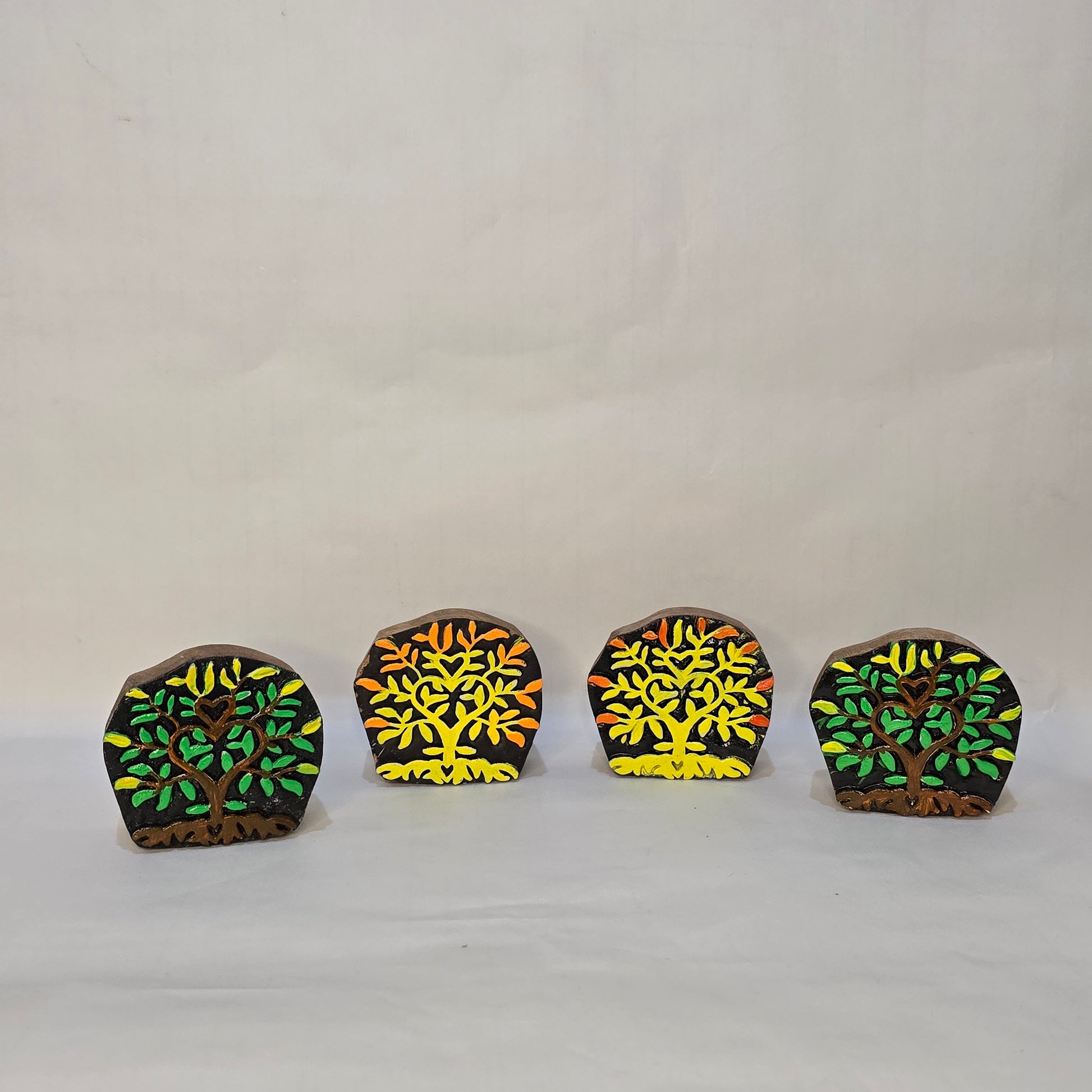 Mini Tree of Life Handcarved Wooden Decor â€“ Jeevriksha