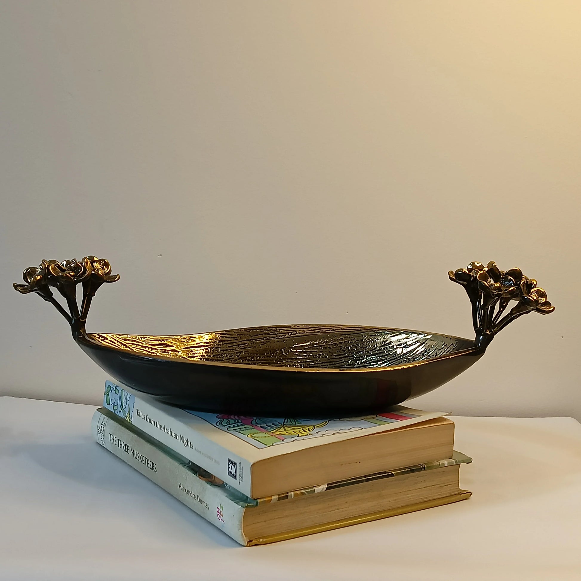VrikshaPatra Thaal – Brass Leaf Platter