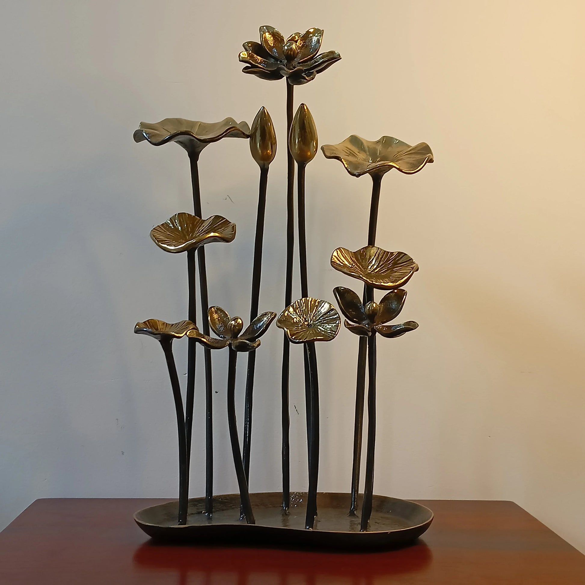 Padma Vanam – Handcrafted Brass Lotus Bouquet