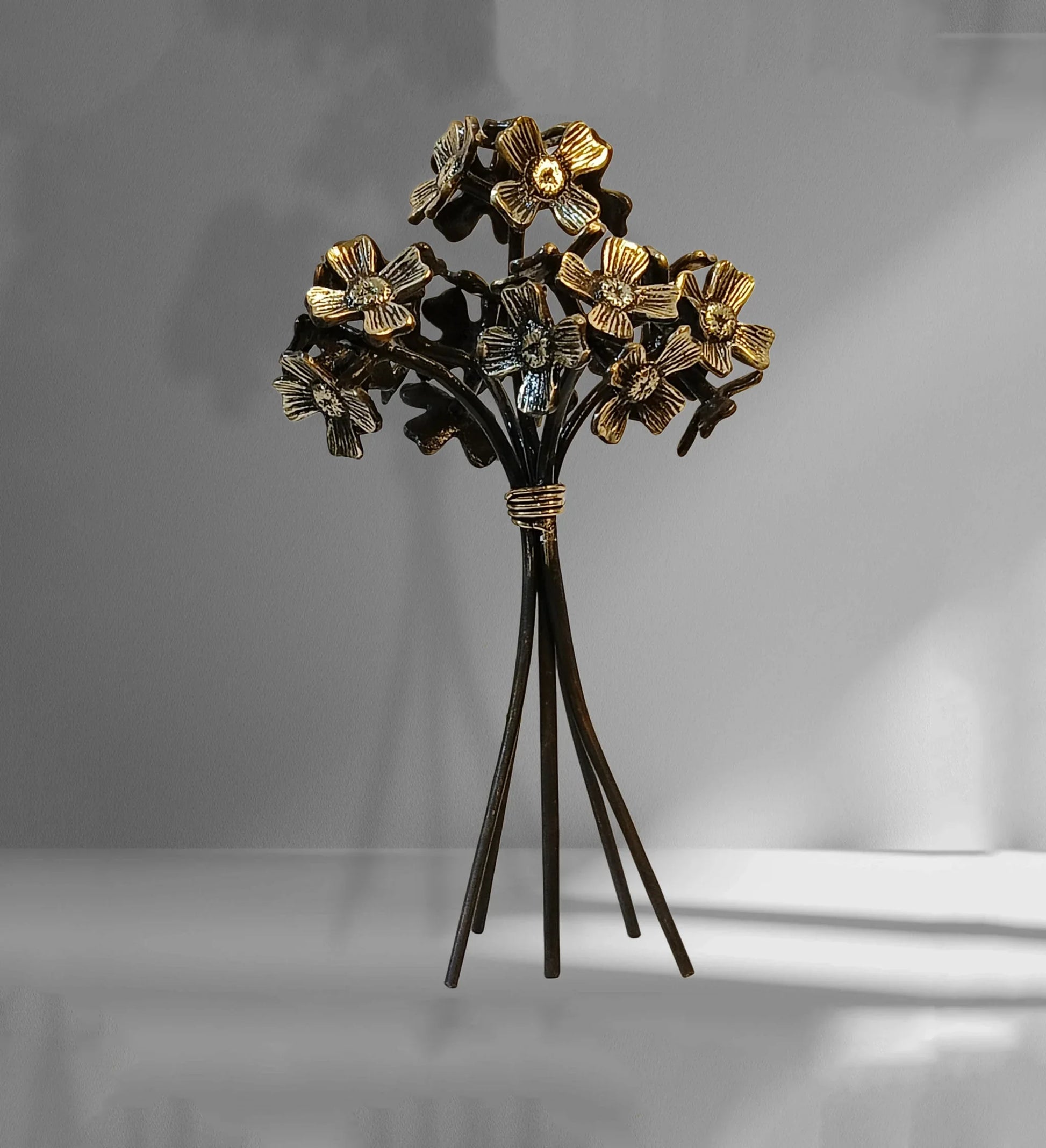 Handcrafted Brass Floral Bouquet