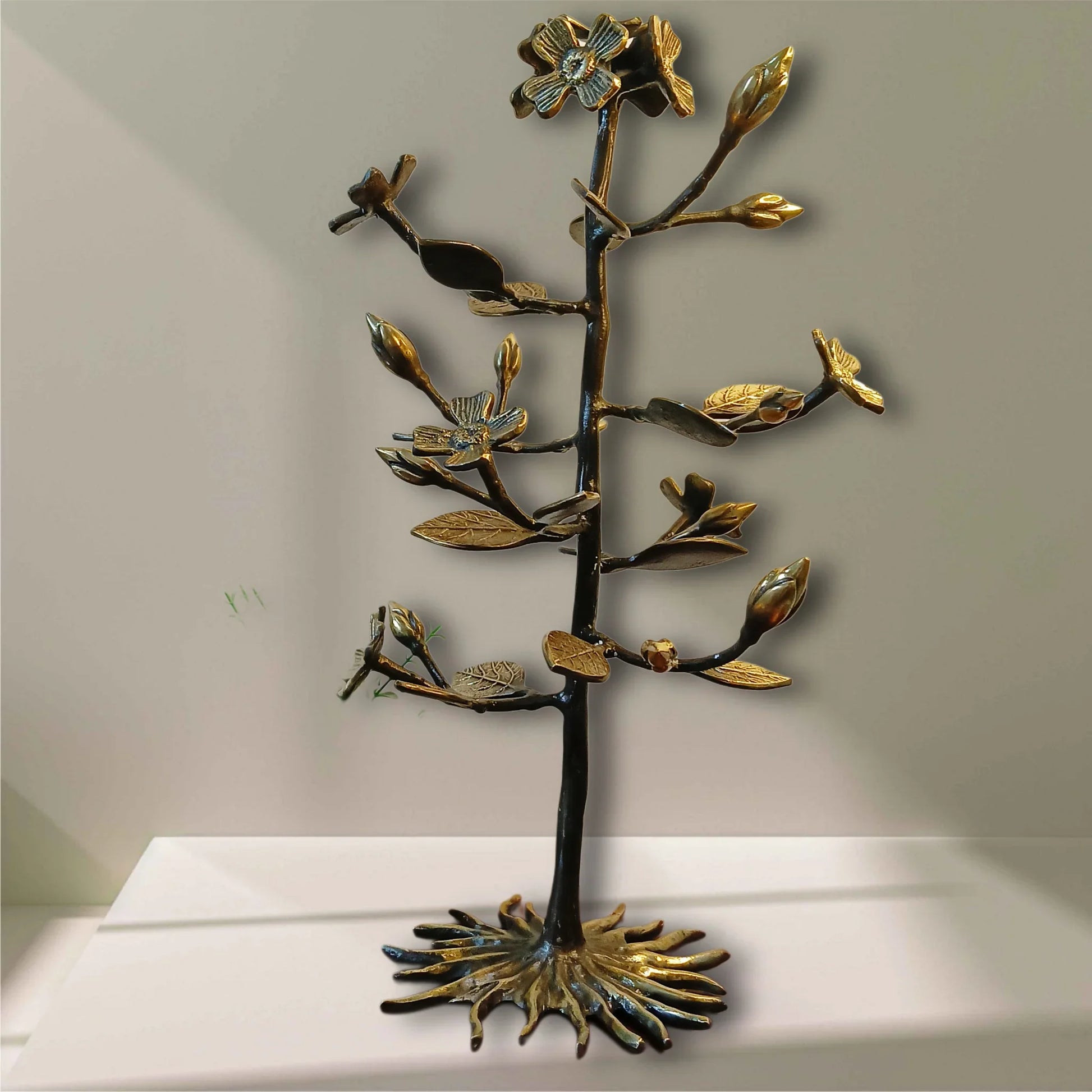 Jad Vriksh – Handcrafted Brass Tree Sculpture