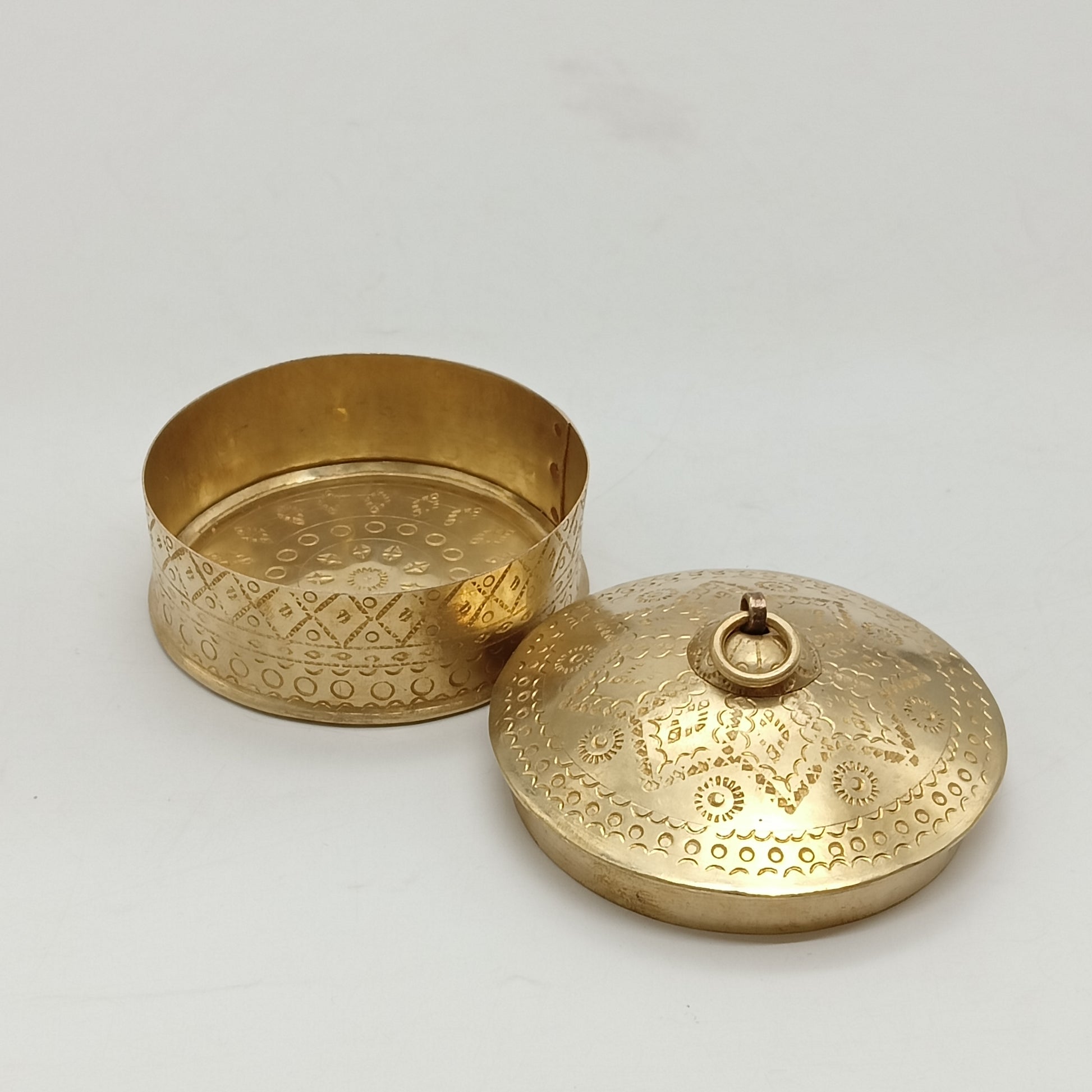 Handcrafted Metallic Gold Boxes