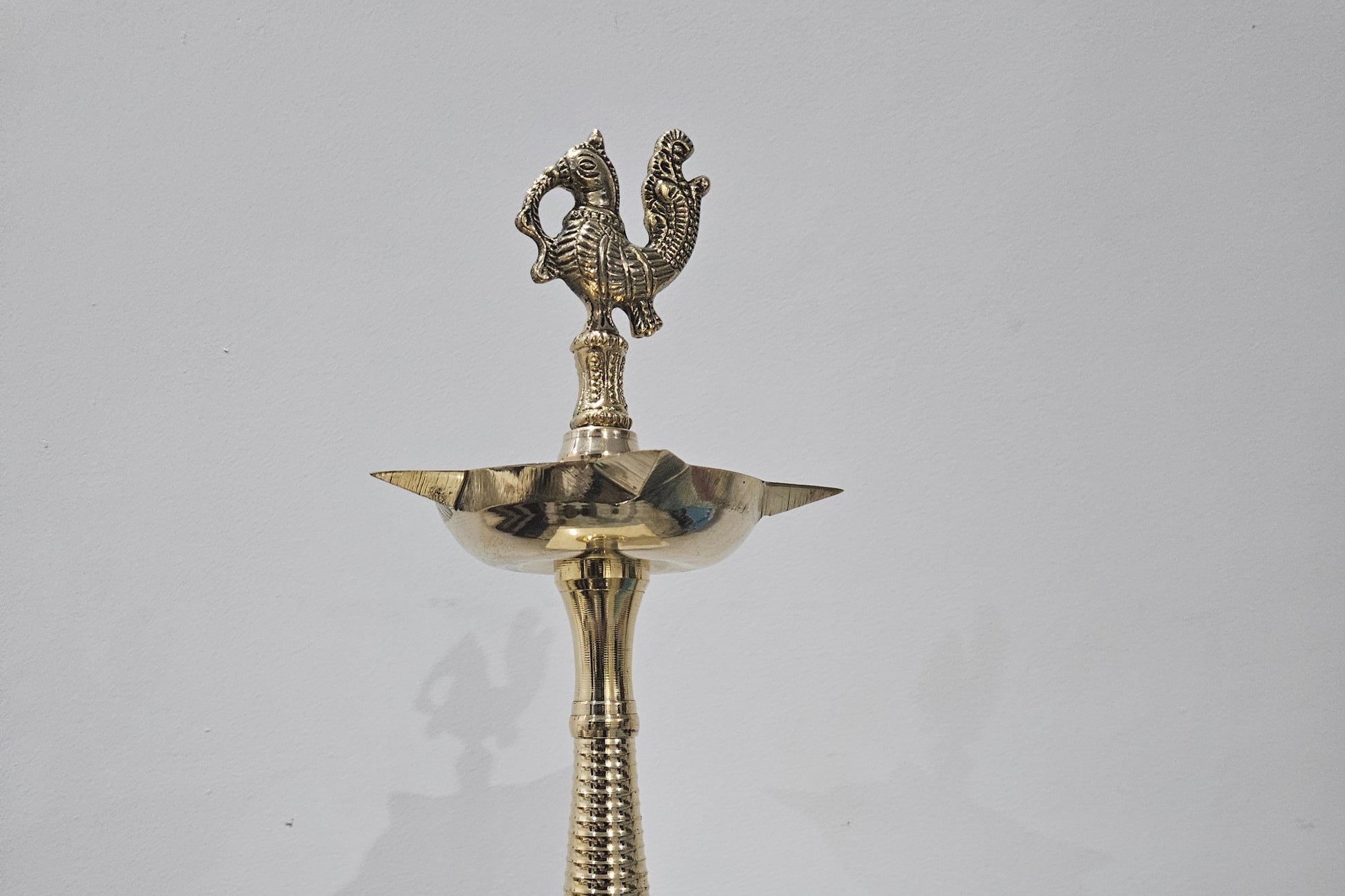 Oil Lamp Peacock Design Brass Table Diya